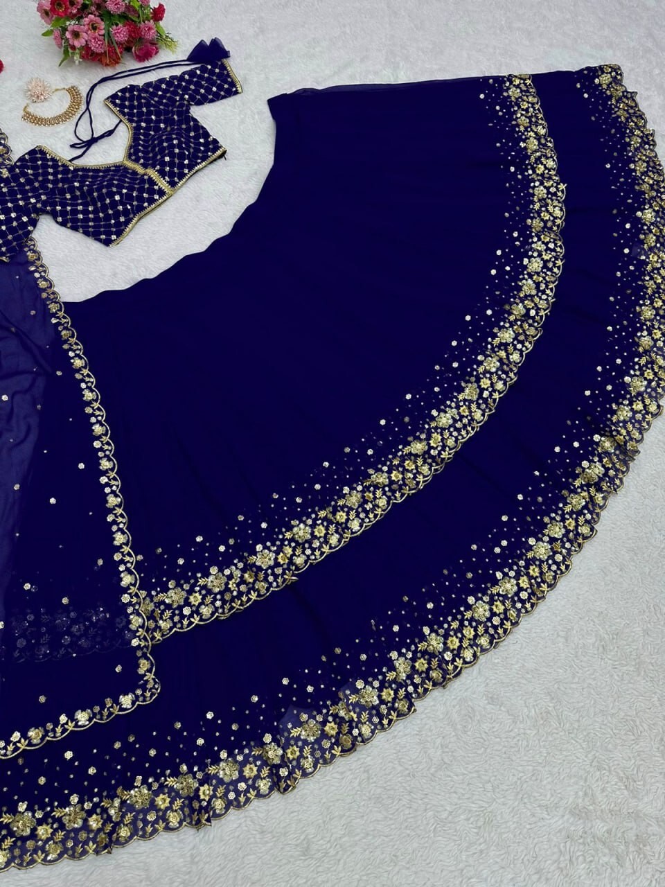 Designer Heavy Indian Lengha Wedding Party ethnic Pakistani Wear Lehenga Choli