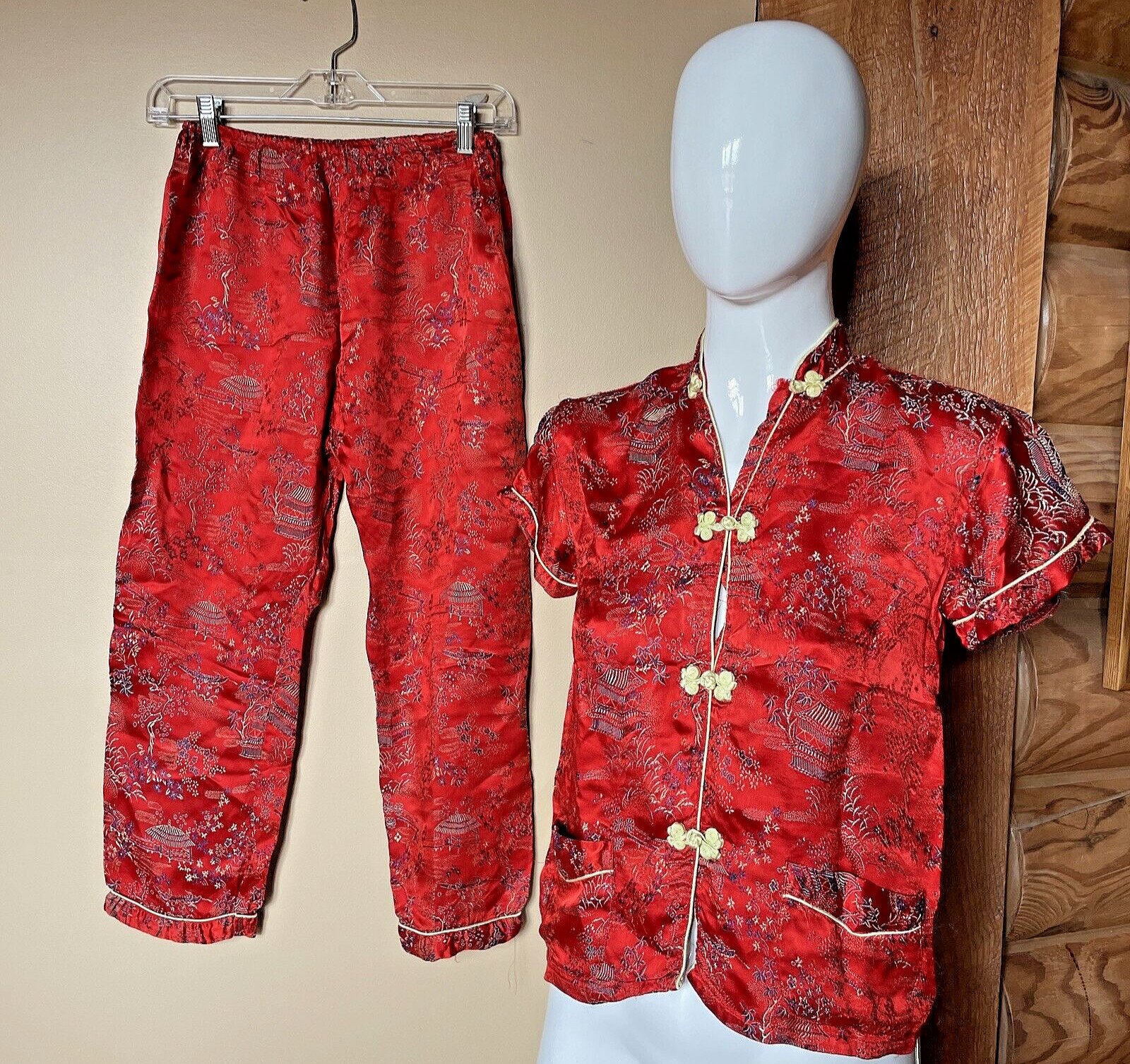 VINTAGE PEONY BRAND Chinese/Asian Traditional KIDS Halloween Costume