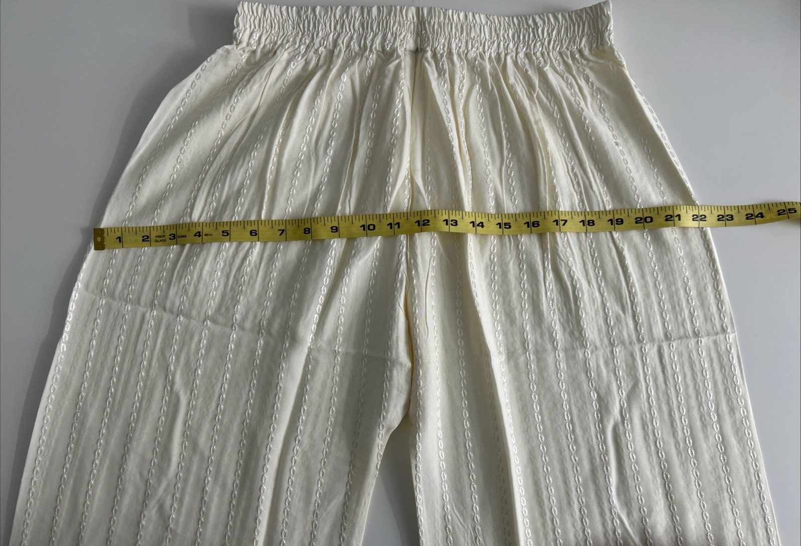 Women Cotton BlenChikankari Palazzo Size-XXL Color-off White L-39 Btm-13i”Hip-44