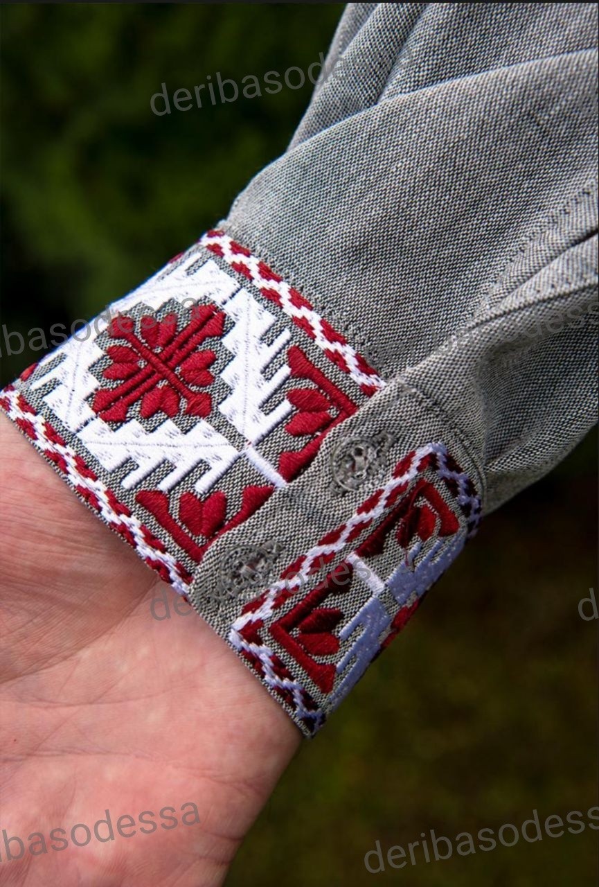 Traditional Ukrainian embroidered shirt for men Vyshyvanka S,M,L,XL,2XL,3XL,4XL