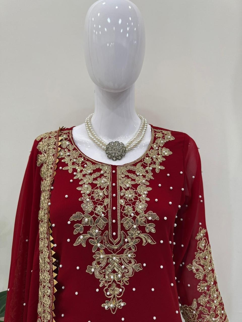 Wedding Partywear Salwar Kameez Readymade Suit, Indian Designer Palazzo Kurtas