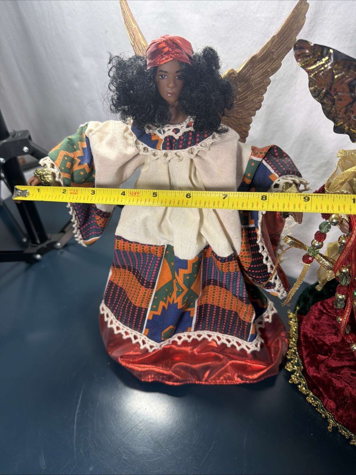Lot Of 2 African American Black Angels Tribal Dress And Traditional Old World