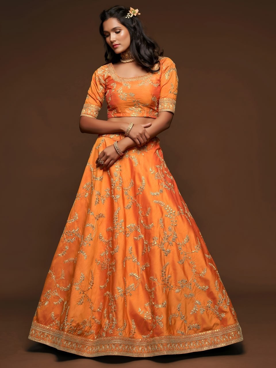 Bollywood Bridal Lehenga Choli Luxury Wedding Reception Wear