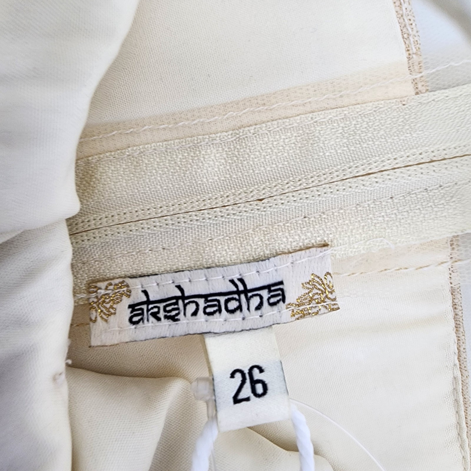 Akshadha pakistani/indian little girl dresses Size 26 Gold Red Floral NWT