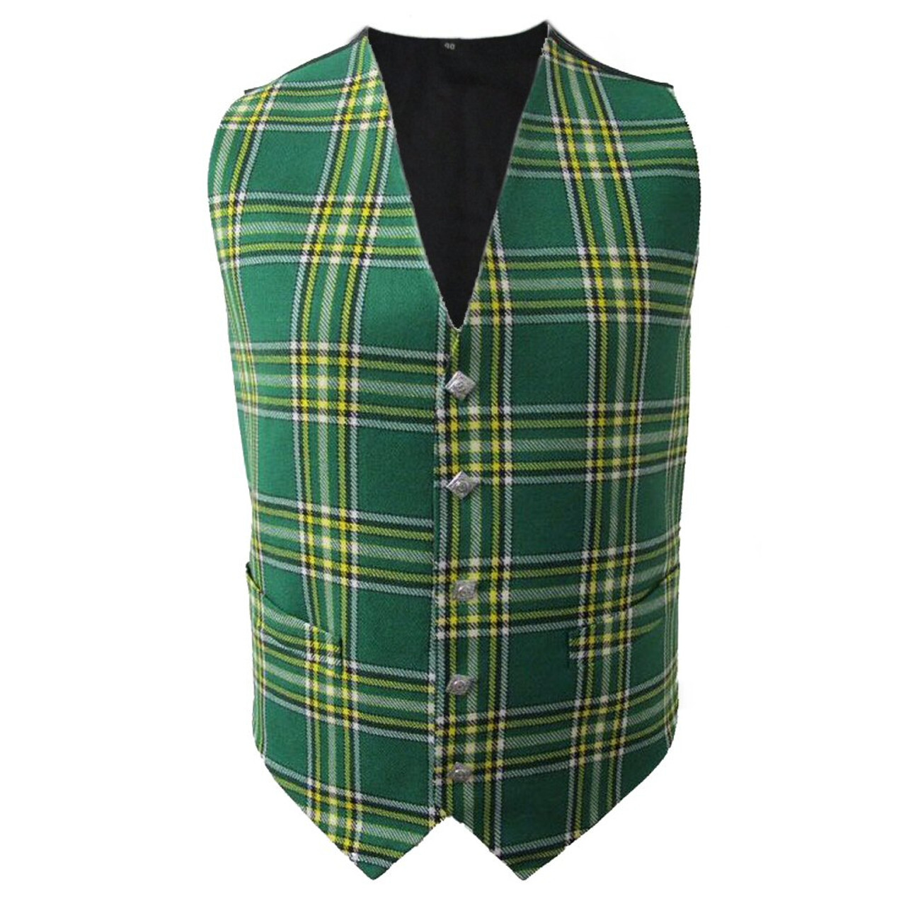 Scottish Tartan Kilt Vest 5 Button Acrylic Wool Tartan Waistcoat in 40+ Tartans
