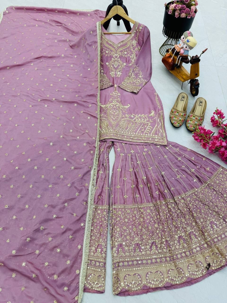SALWAR KAMEEZ PAKISTANI INDIAN WEDDING PARTY WEAR DRESS BOLLYWOOD SUIT SHARARA