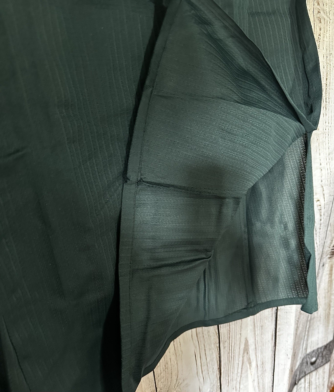 VTG dark green handmade Kashmiri-style cotton kurta -Nigeria, West Africa 1980