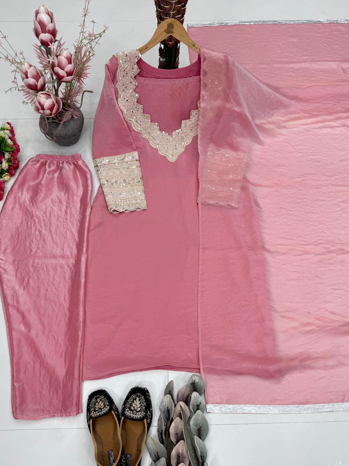 BOLLYWOOD SUIT PAKISTANI INDIAN WEDDING DHOTI KAFTAN SALWAR KAMEEZ PARTY WEAR 2
