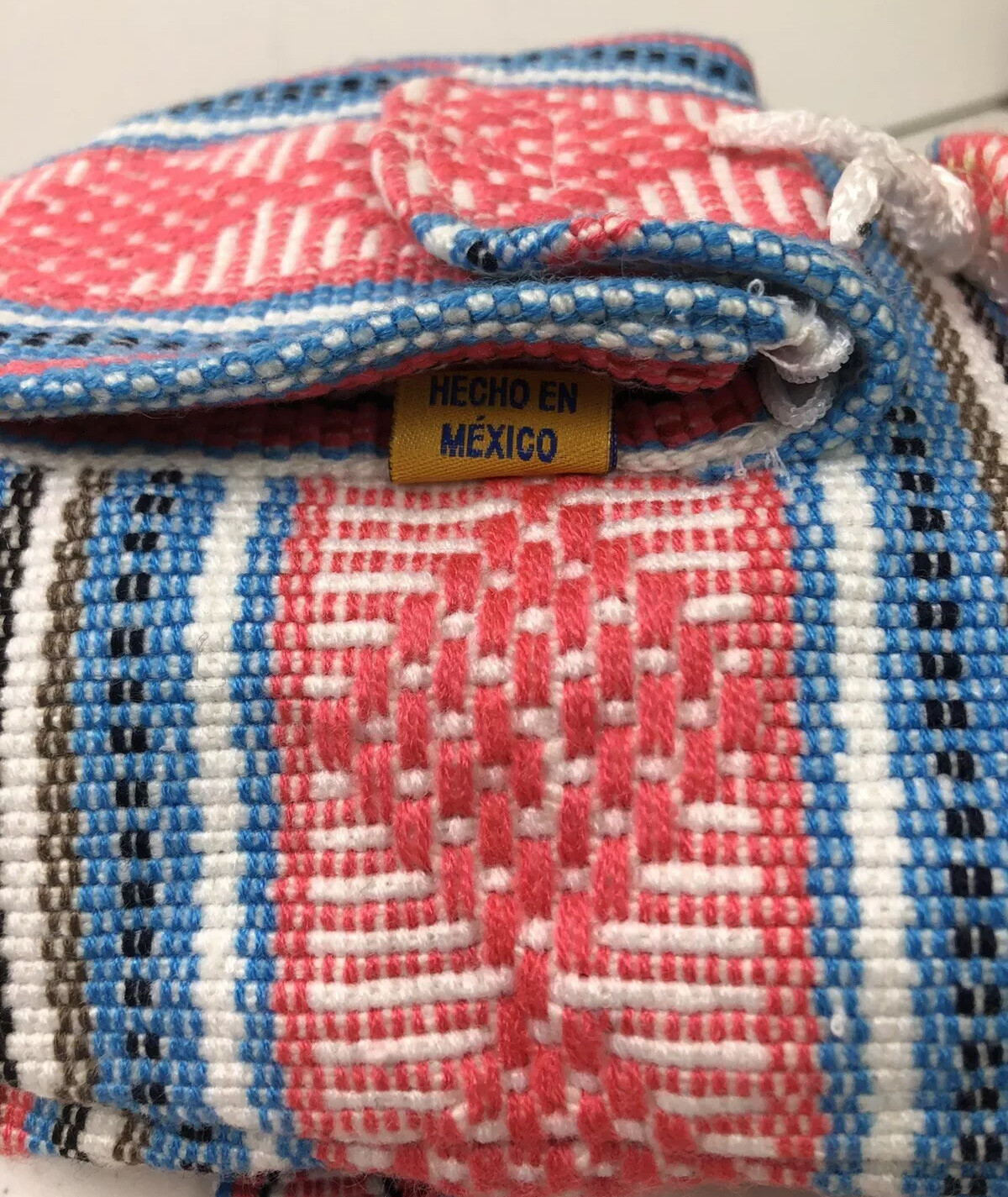 MINI BACKPACK PINZON HIPPIE GEAR,MEXICAN MADE,SURF GEAR,BEACH BAG BLUE PINK NWOT