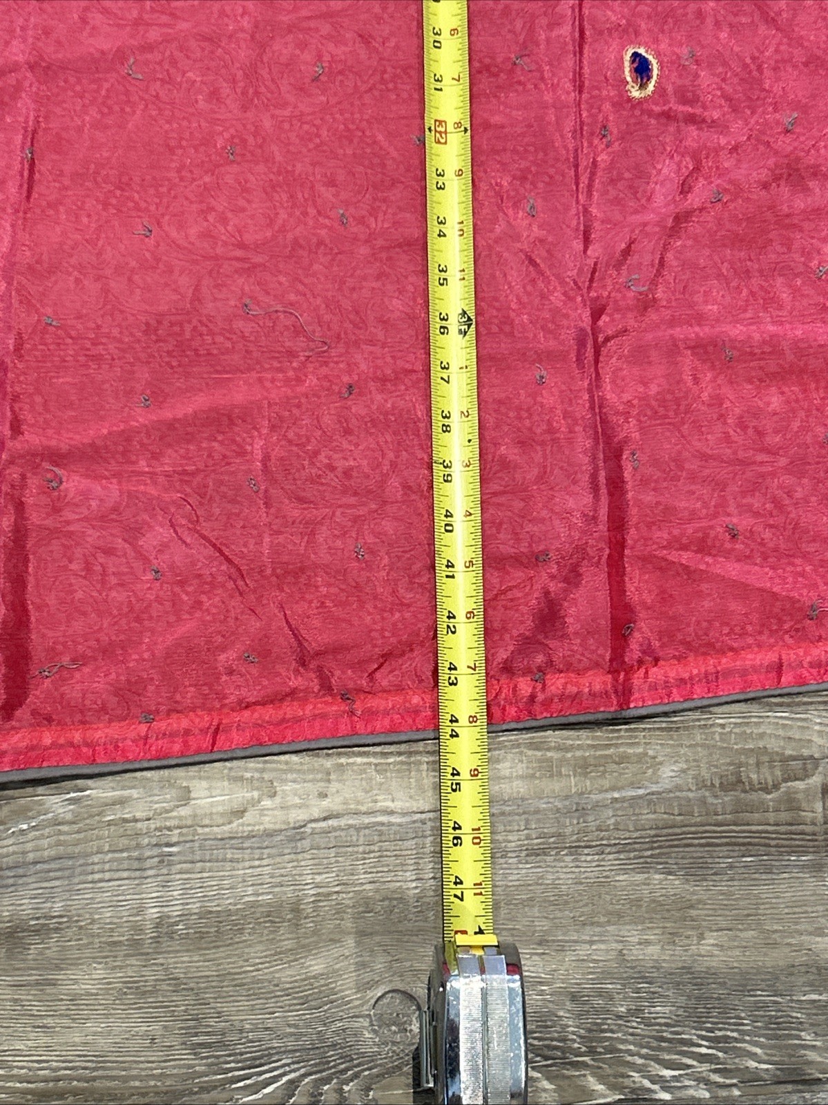Vintage Pink w/ Blue Drop Sarees Pure Silk Floral Paisley Gold