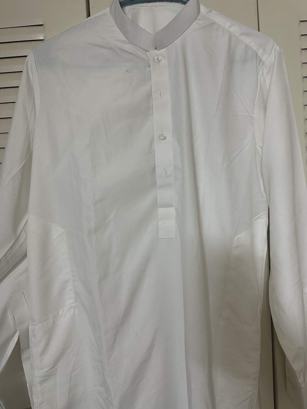 pakistani men Eid Wear Stitched shalwar kameez Half White Size M