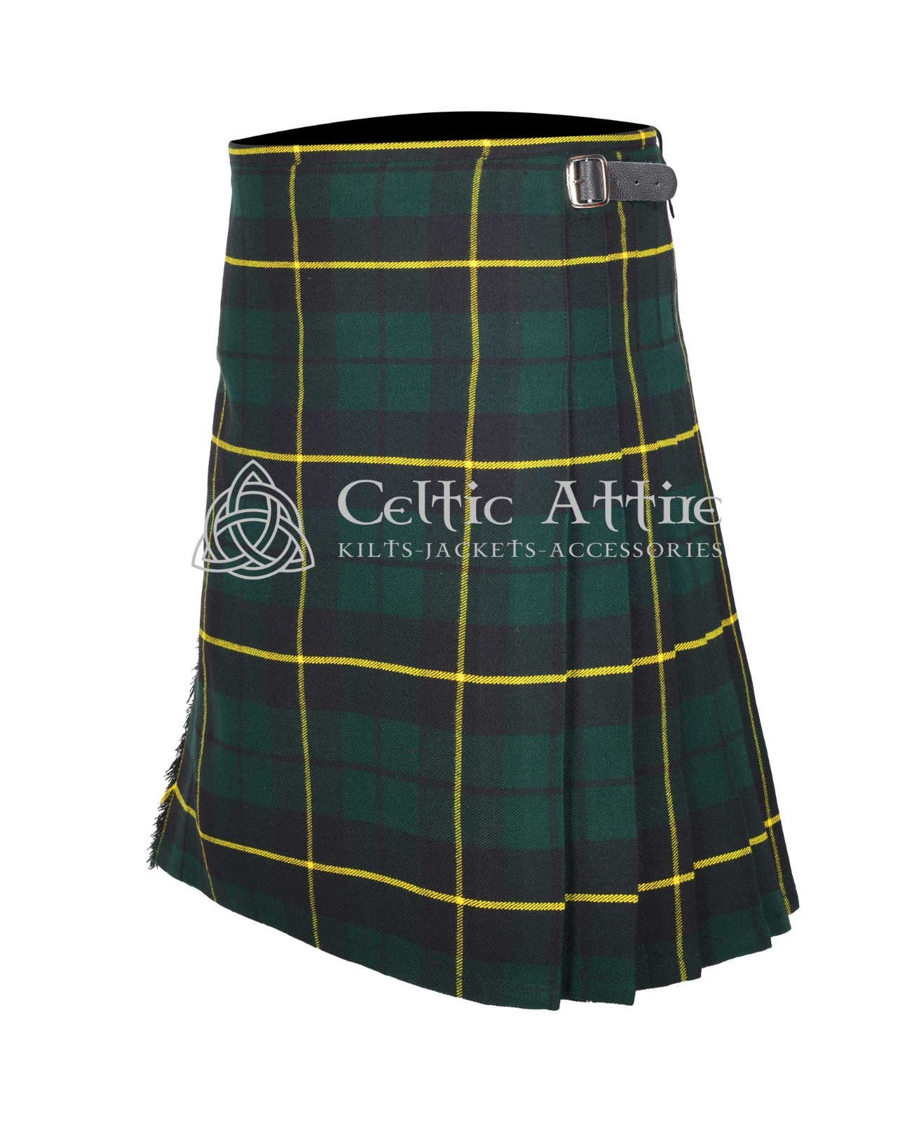 Wallace Hunting Tartan 8 Yard Scottish Kilt – Made to Order By Celtic Attire