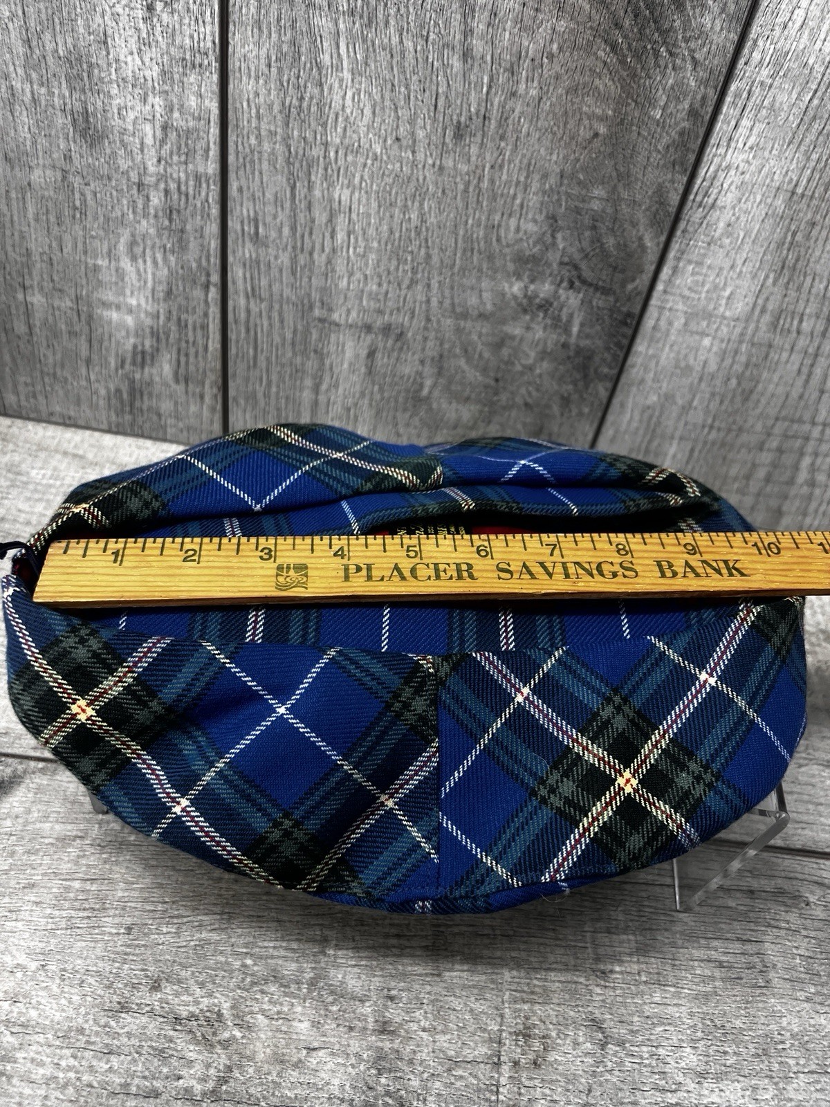 VINTAGE AUTHENTIC NOVA SCOTIA TARTAN TAM Beret Wool Blend EUC