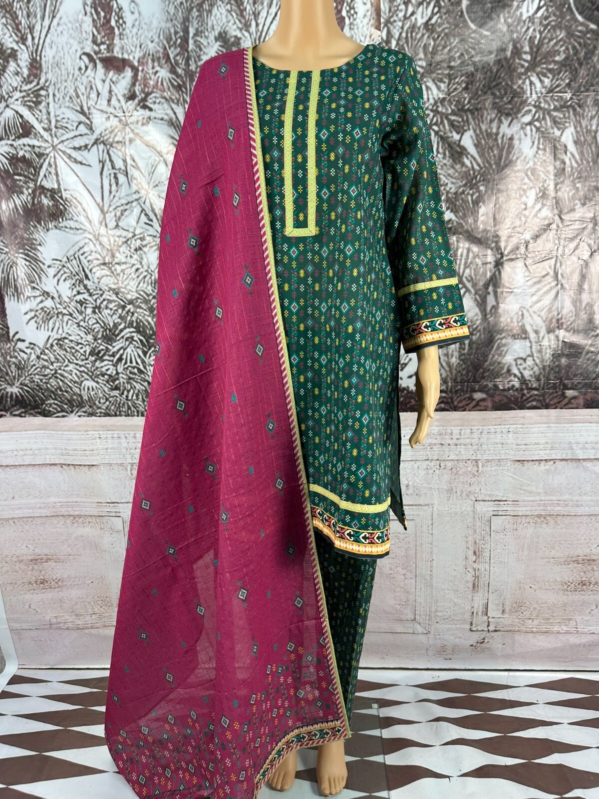 MTF THE WINTRY CITY DIGITAL IDENTIC PRINTED KHADDAR 3 PIECE READY TO WEAR