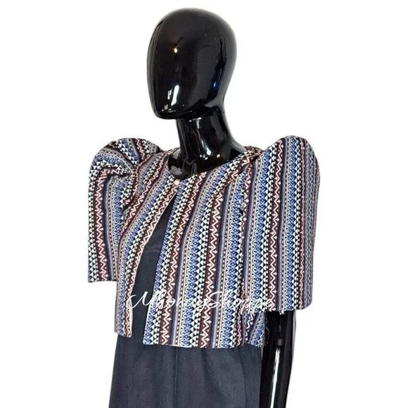 Handmade Filipino Ethnic Woven Bolero Jacket – Traditional Philippines Design