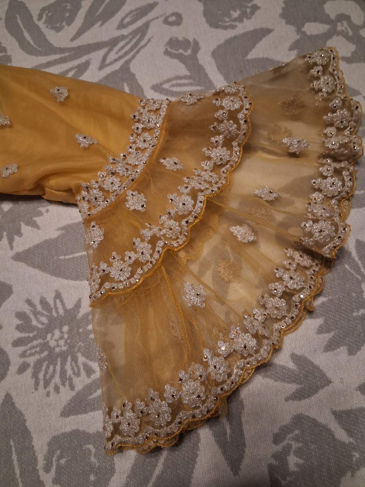 Aashirwad Creation PREMIUM SHARARA GOLD PARTY DRESS SALWAR KAMEEZ DESIGN YELLOW