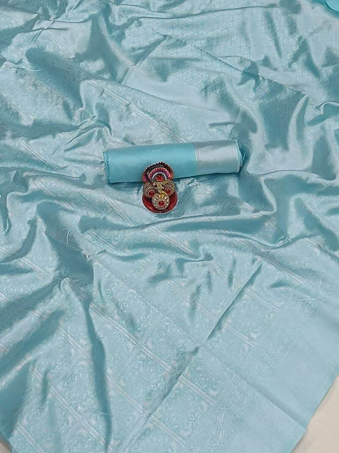 Beautiful Designer Saree Sky Blue Saree | Bridal Saree | New Sari