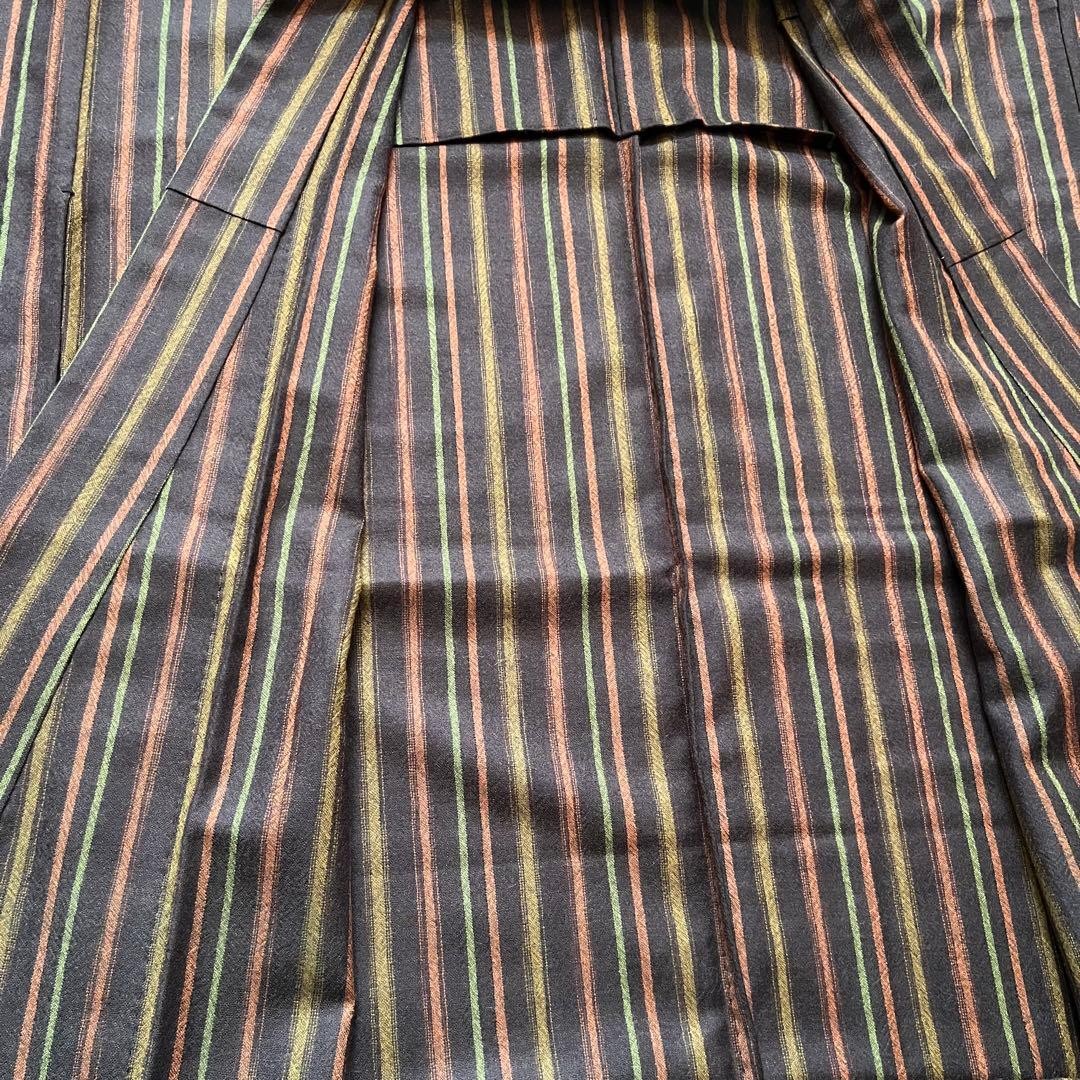 Kimono Wool Blend Striped Retro Casual Autumn Winter Wear Vintage Look