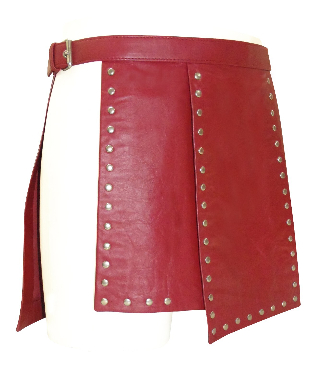 Leather Kilts for Men Handmade Real Leather Utility Skirt Gothic Style Kilt
