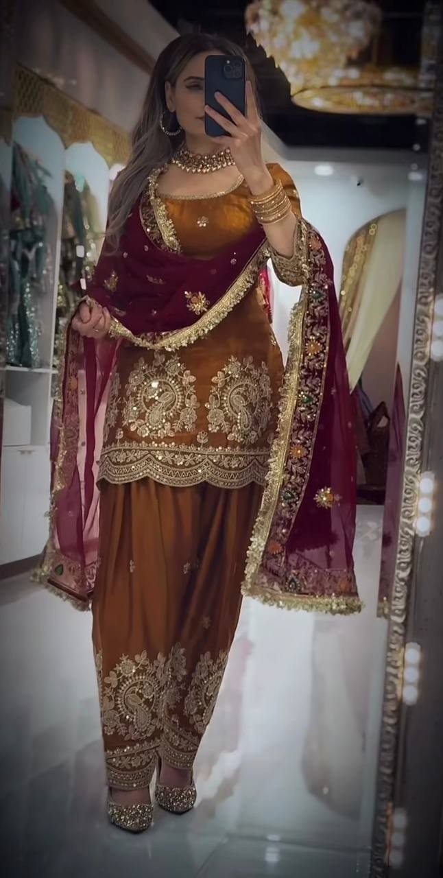 Pakistani Salwar Kameez Ready to Wear Farsi Suit Punjabi Wedding Party Bollywood