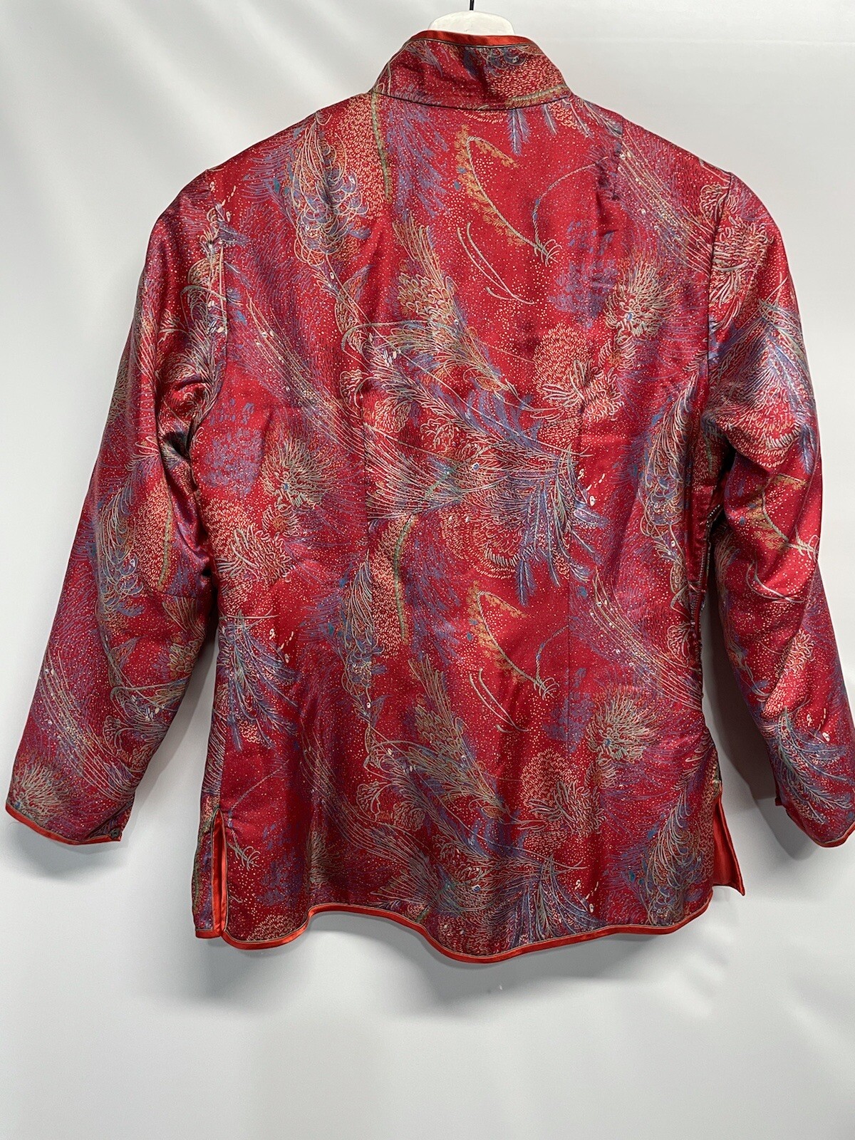 Peony Vintage Cardigan Asian Kimono Jacket 1950s Shanghai China Quilted S/M