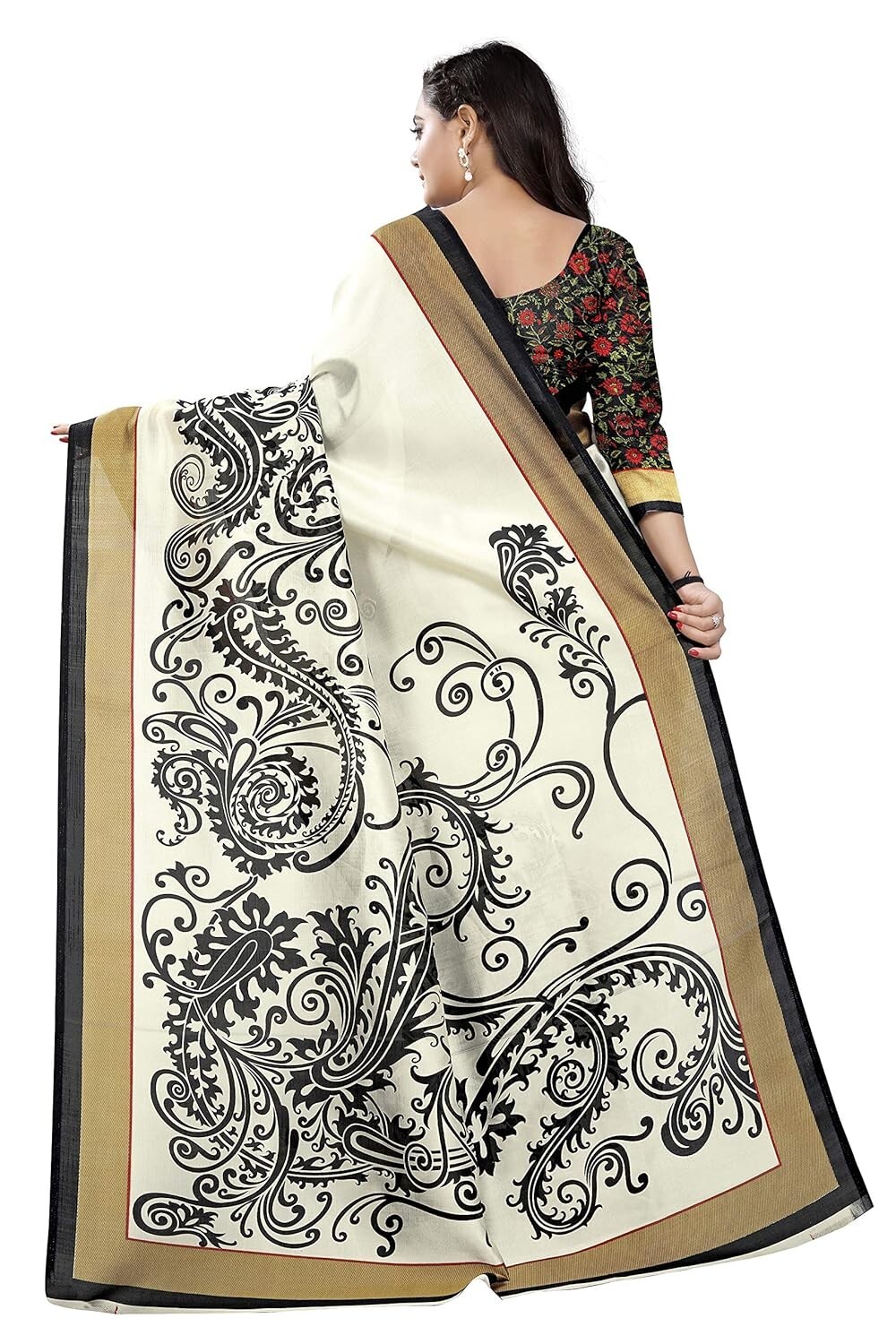 Women’s Art Silk with Blouse Piece Saree