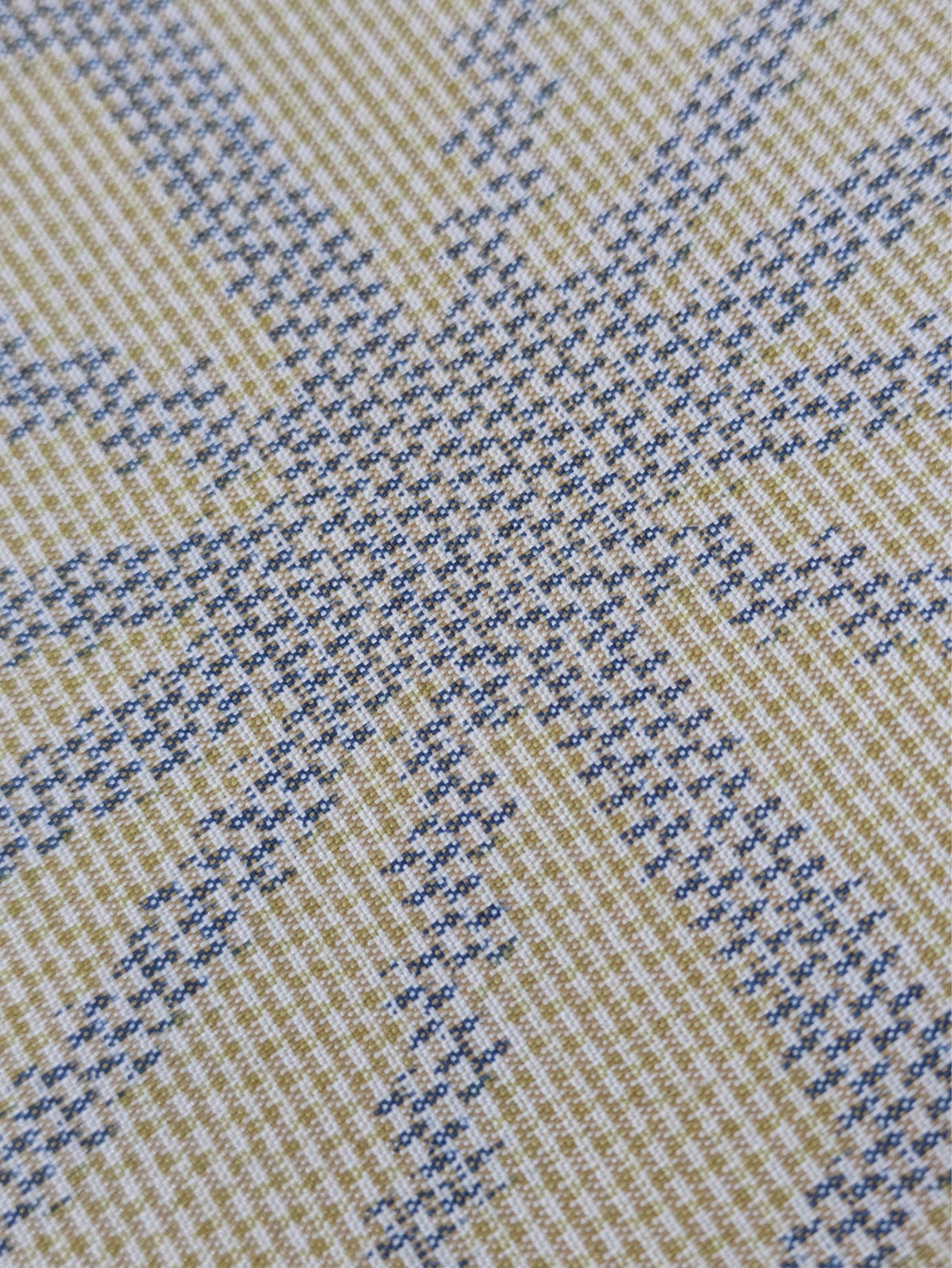 Vintage Japanese Kimono Silk Hitoe Beige Asanoha Kasuri Ikat Pattern Textile Art