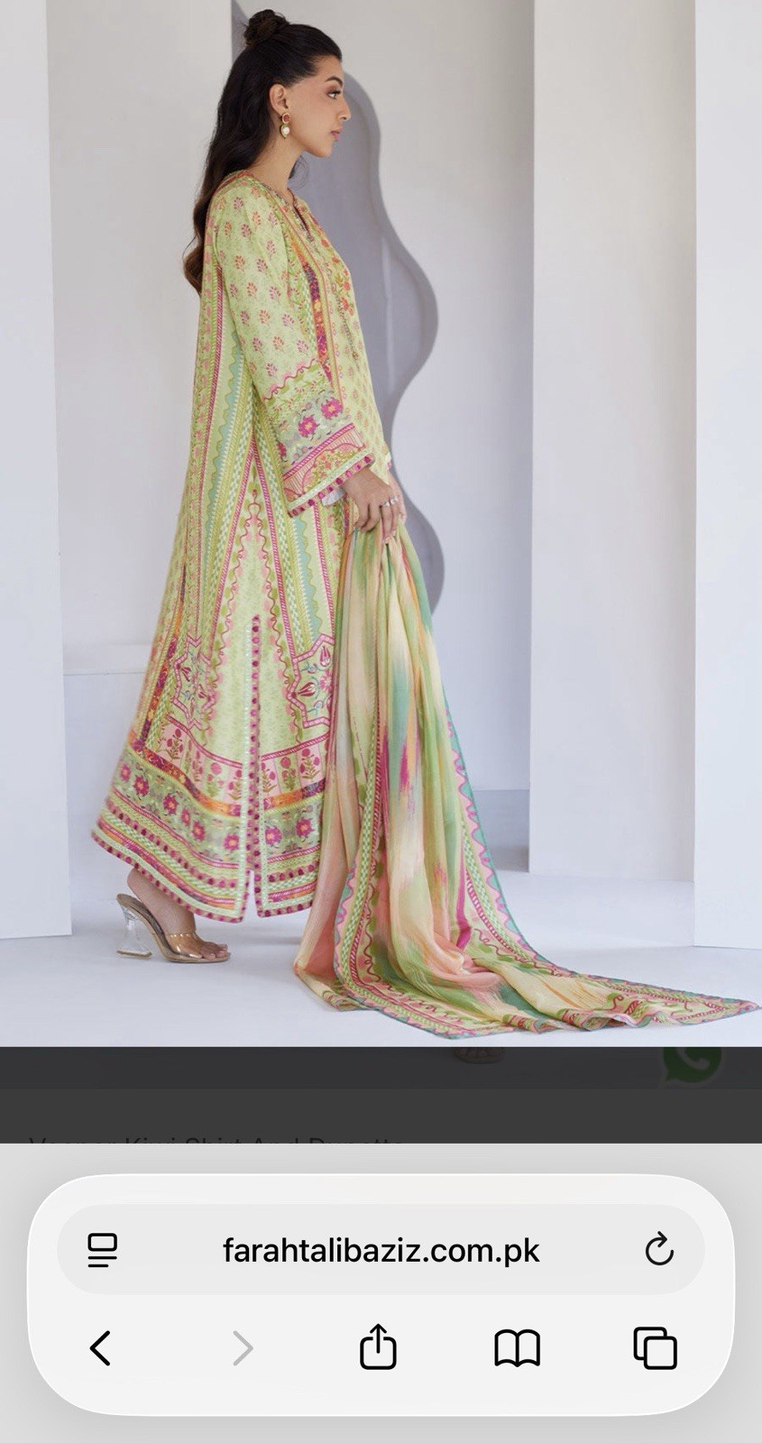 Farah Talib Aziz Luxury Silk 2 Piece Suit