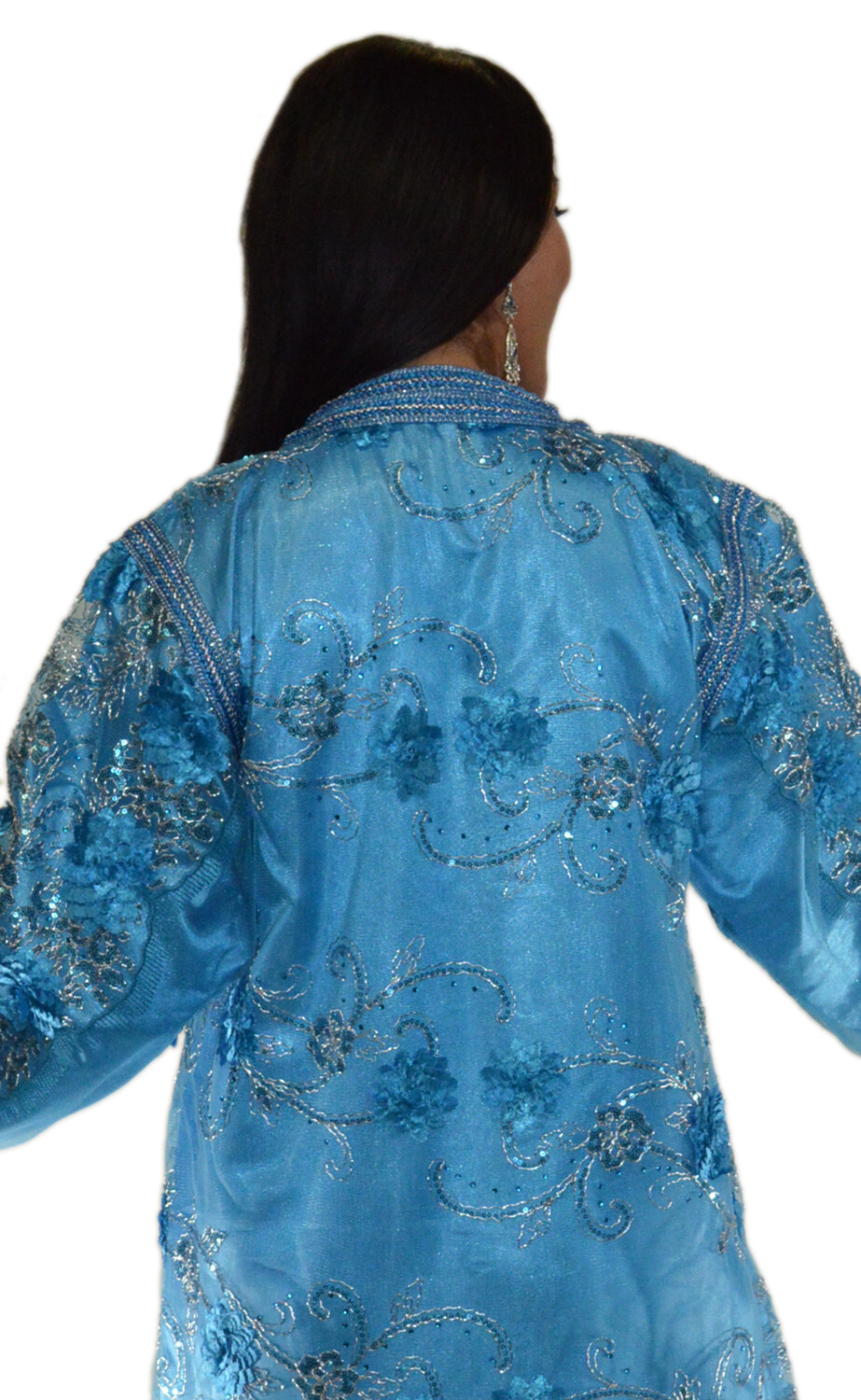 Moroccan Wedding Gown Caftan Kaftan Long Dress Abaya Tackchita Middle East