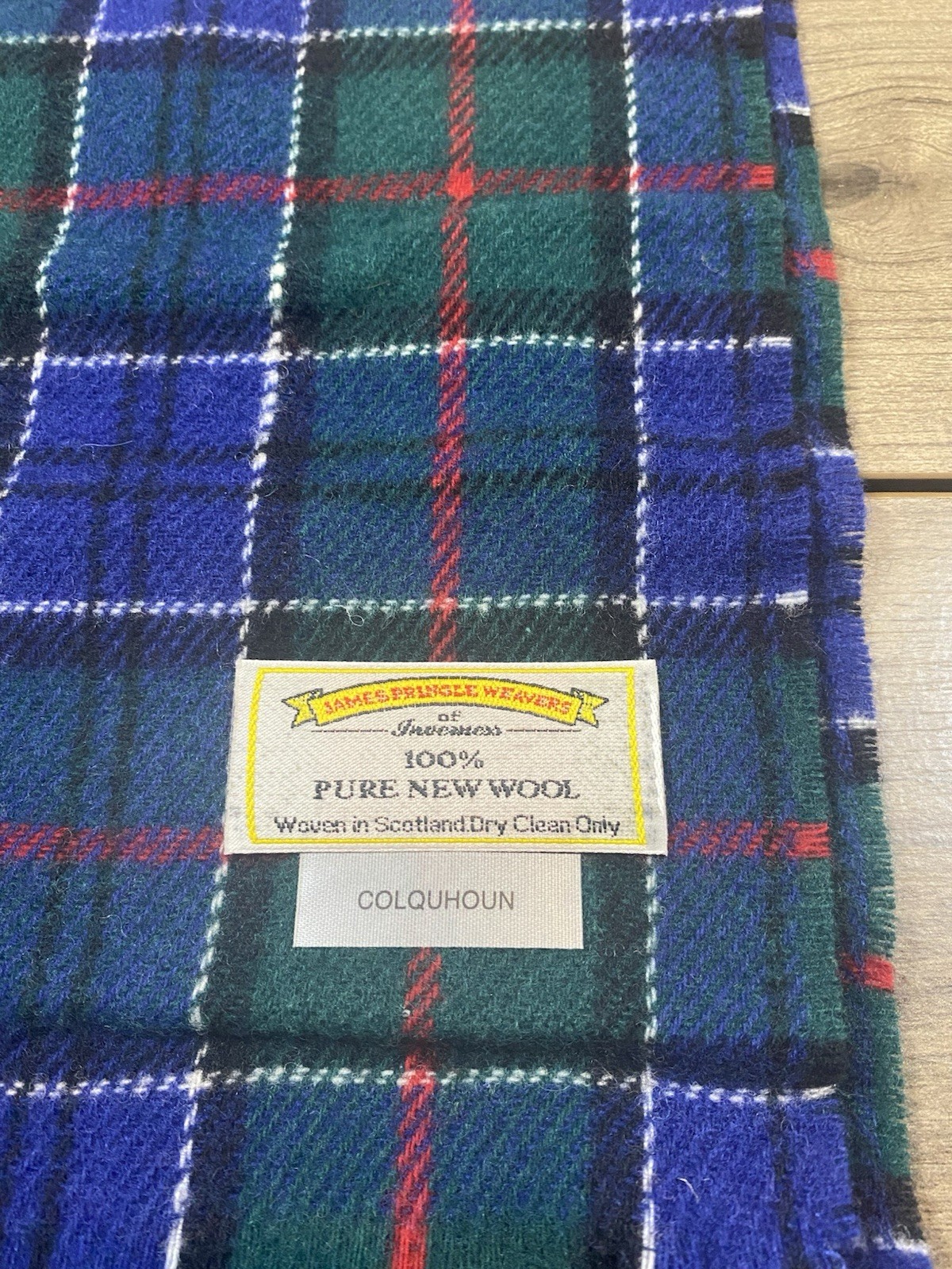 Pure 100% New Wool Scotland NWT tartan Scarf