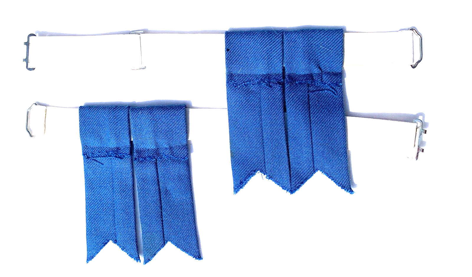 Kilt Hose (Socks) Blue Flashes with Adjustible Elastic Garter