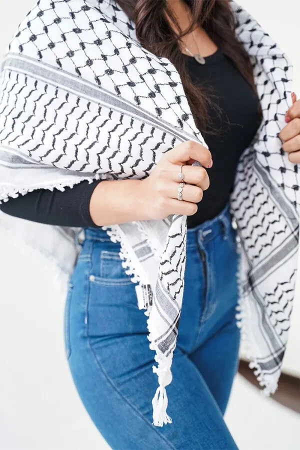 Unisex Palestine Royal Traditional Middle Eastern Shemagh, Bidouin شماغ Shmagh