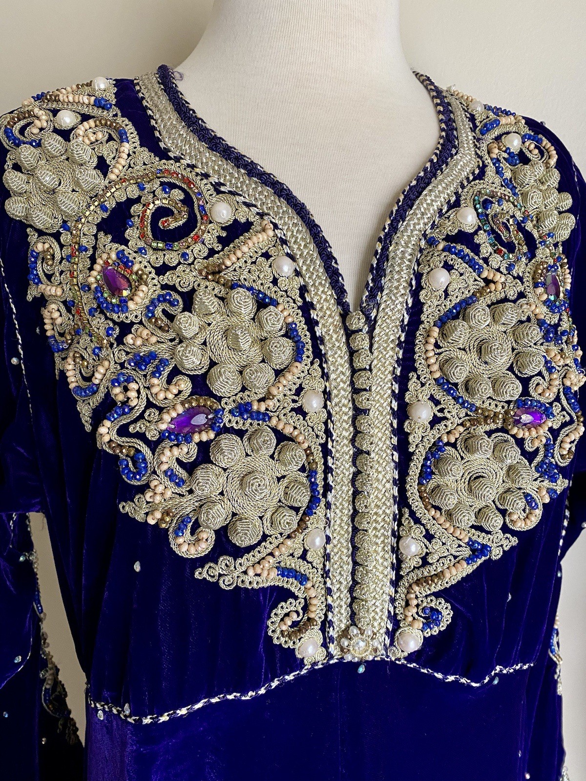 Velvet Flowy Anarkali Floor Length Indian Pakistani Wedding