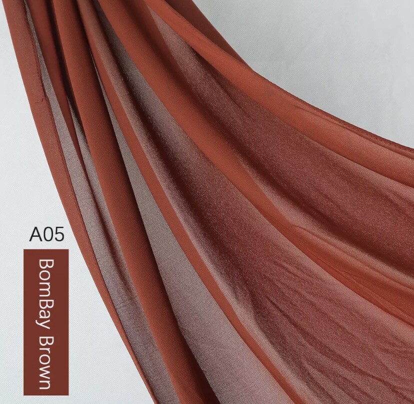 Premium Quality Chiffon Scarf Muslim Hijab Headcover Scarf Turban Shawl 180*75cm