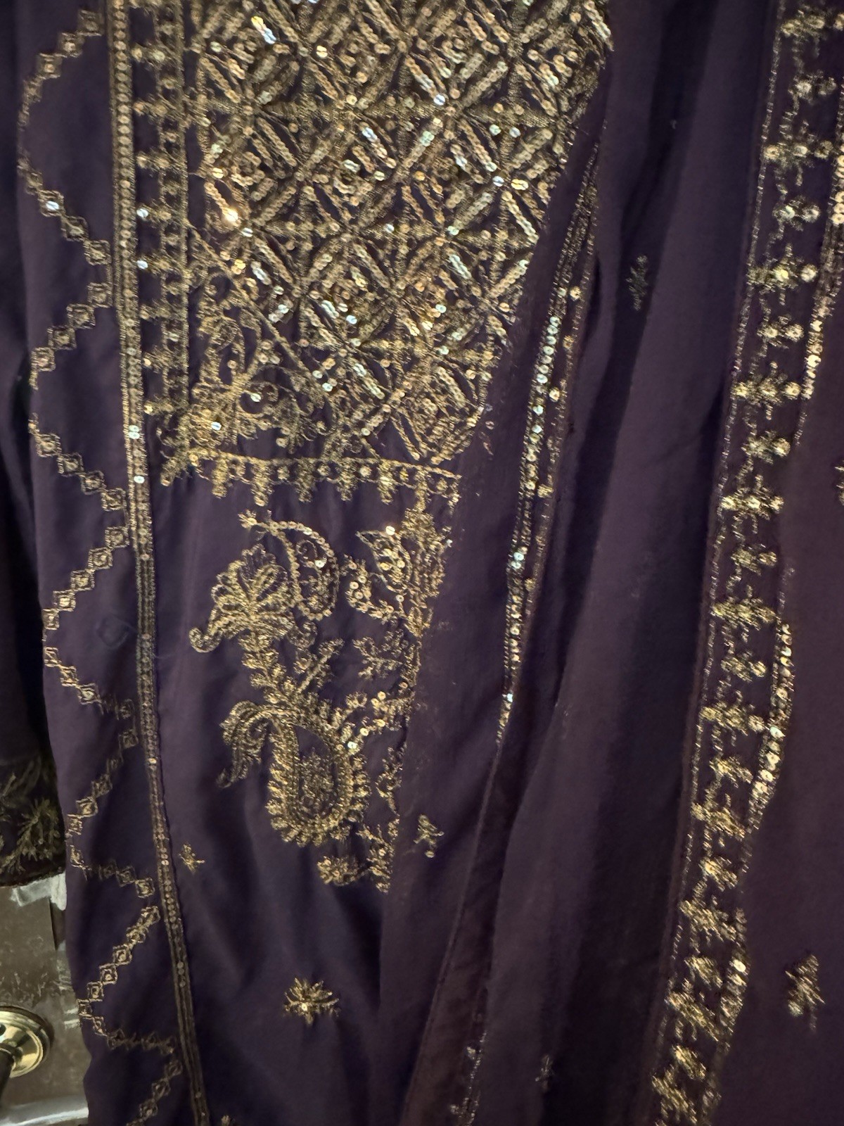 Pakistani Suit Shirt and Straight Pants 3 Piece Shirt Pants and Dupatta. Size S