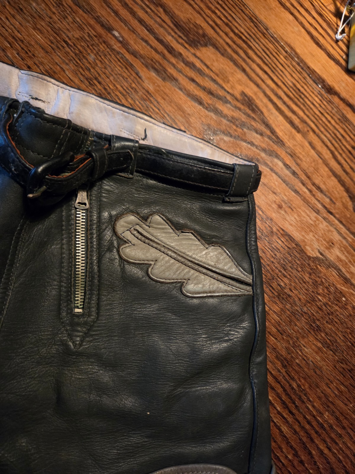 1960s Vtg Auth. Leather LEDERHOSEN Shorts German Octoberfest Festival 24″W Green