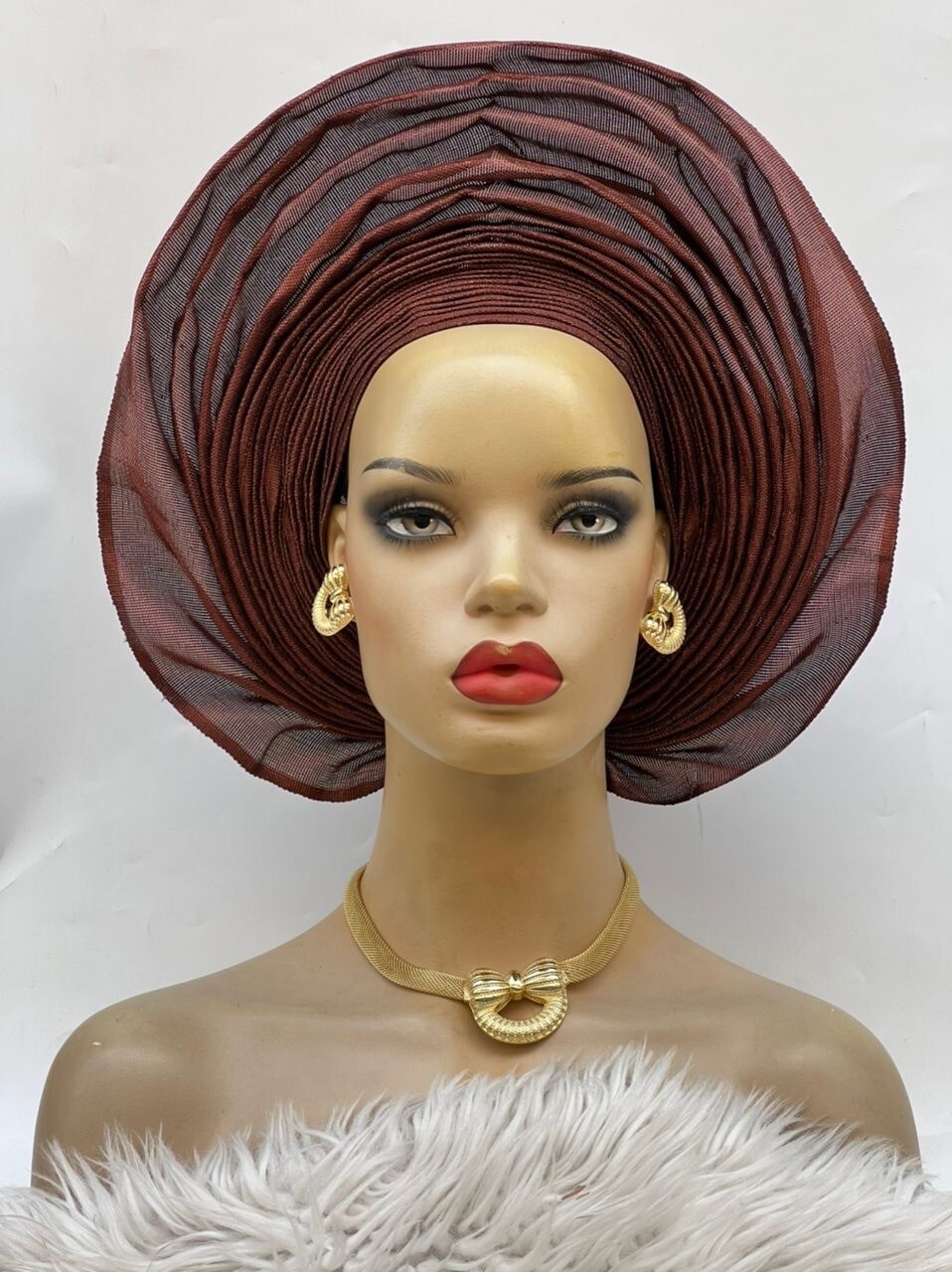 Aso-Oke African Headtie Auto Gele, Headgear.