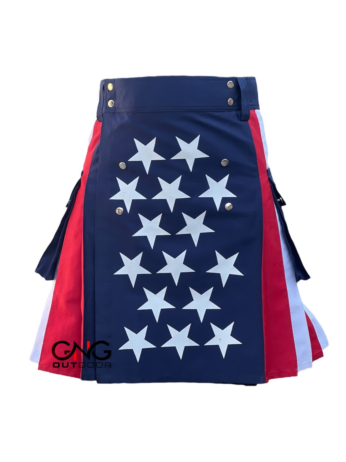 Men’s American Flag Kilt Patriotic Hybrid kilt Waist Sizes 28″ to 62″