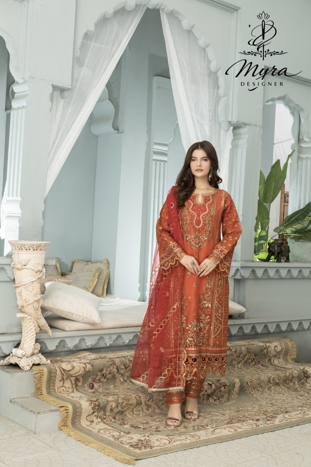 Myra Designer Pakistani Formal Dress – Rich Embroidery | Cultural Fashion |