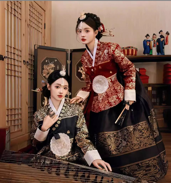 Women Korean Hanbok Traditional Dress National Costume Court Dress Wedding New