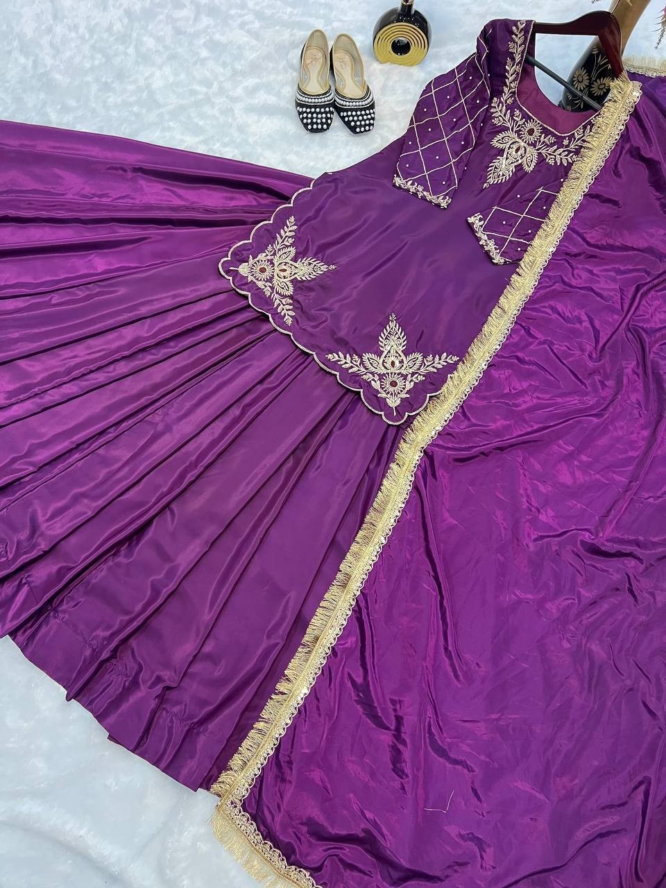 Ready to Wear Indian Designer Lehenga Choli Blouse Kadhai Work Wedding Party Top