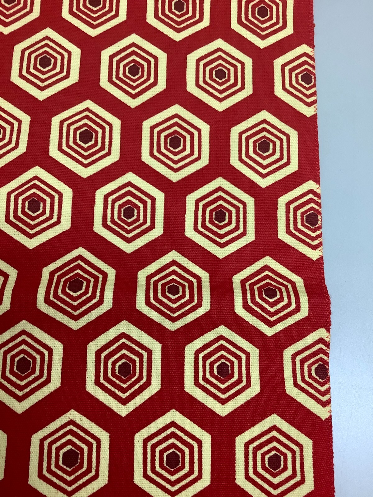 Japanese Vintage Kimono Nagoya Obi cotton red pattern tradition 139.3×10.6inch