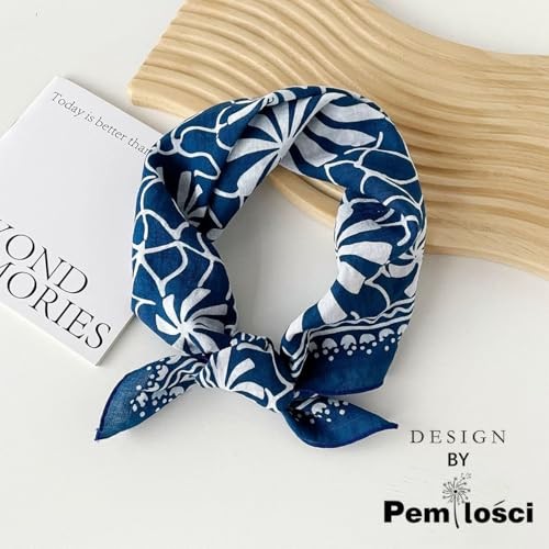 Cotton-Blend Bandana, Head Scarf, Headband, Head wrap, Hair Neck Scarf Fcs054