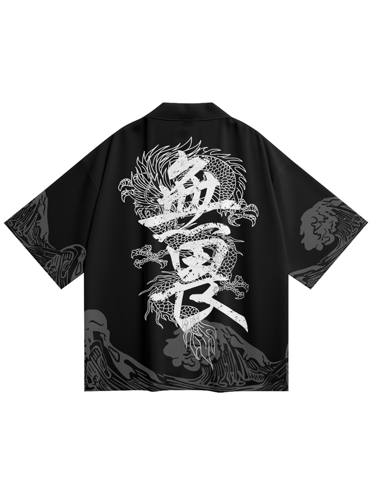 Niepce Unisex Japanese Graphic Lightweight Kimono Cardigan Shirt Tops