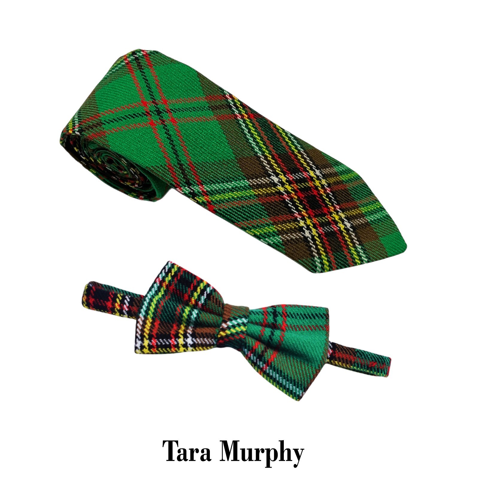 Men’s Scottish Tara Murphy Tartan Bow & Tie Formal Bow Tie For Wedding