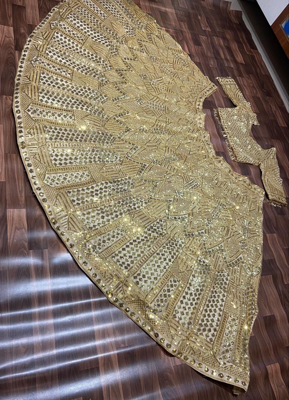 Haldi Special Soft Net Yellow Color Lehenga Choli With Dupatta For Women Wear