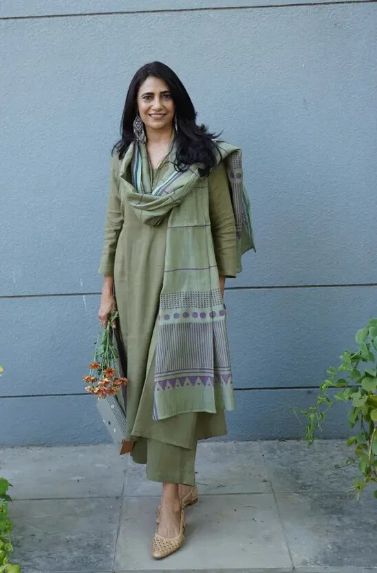 Designer Kurti Office Wear Dress Women Cotton Rayon Kurta Pant Dupatta Set Tunic