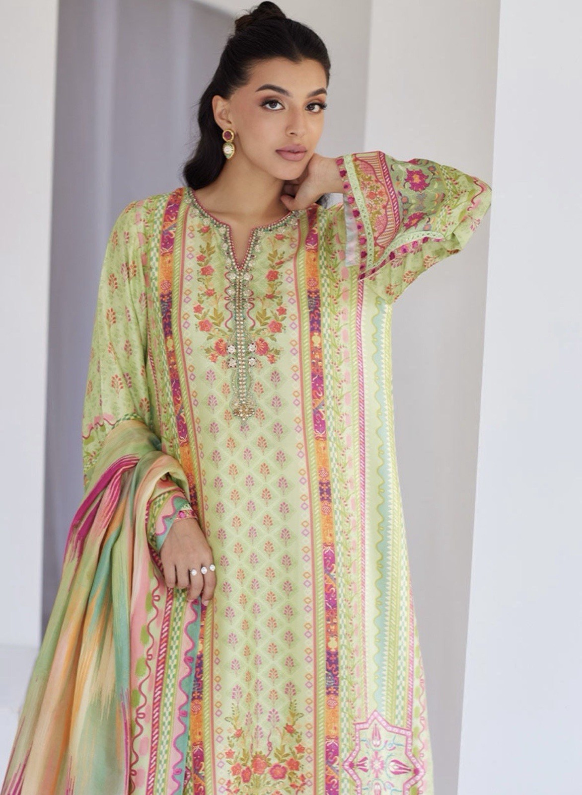 Farah Talib Aziz Luxury Silk 2 Piece Suit