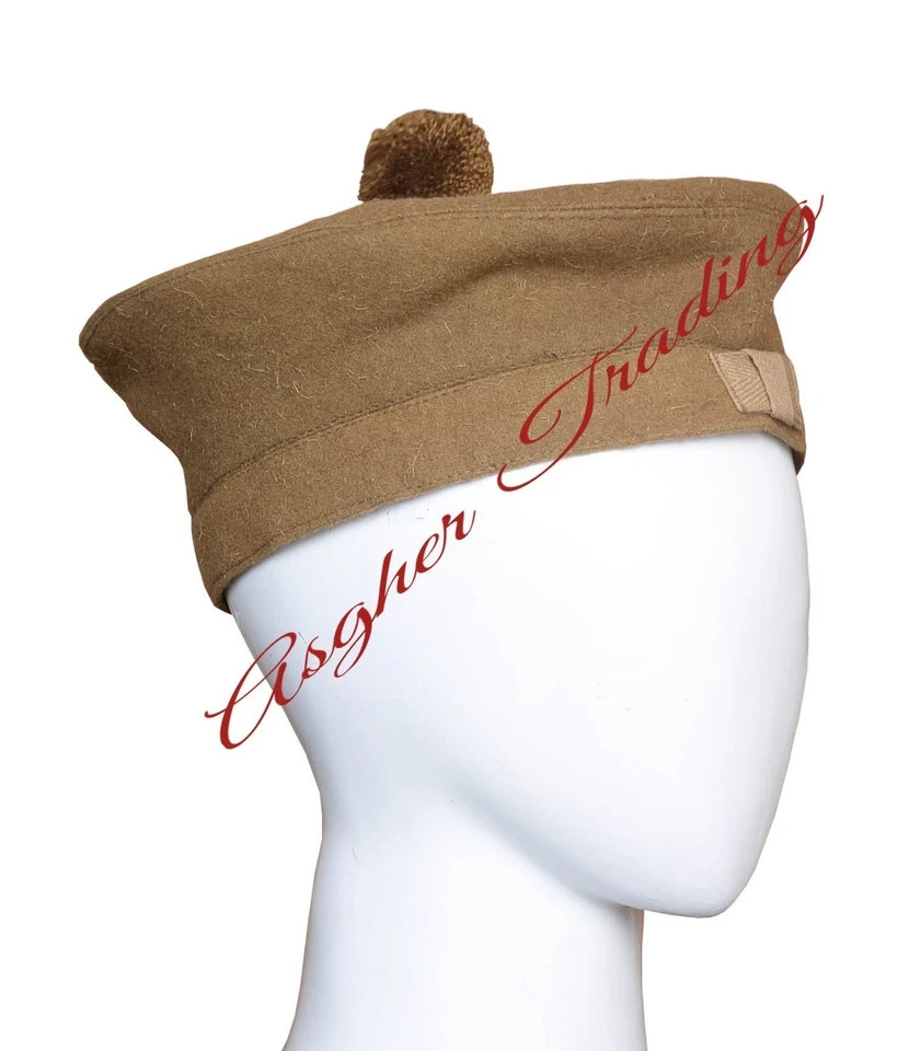Handmade Premium Wool Blend Scottish Piper Tam O’ shanter kilt Caps Balmoral Hat