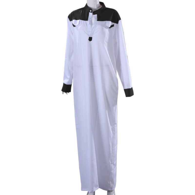 Middle East Jubba Thobe Muslim Clothing Long Gown for Spring Summer Fall Winter